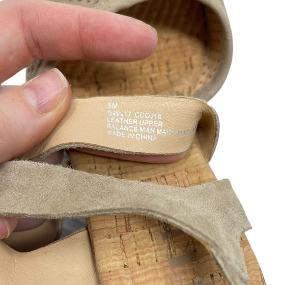 Korks by Kork Ease Abloom Perforated Suede Clog Beige 6 - Picture 8 of 9